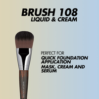 MAKEUP FOR EVER FOUNDATION BRUSH LARGE - PENSULĂ MARE PENTRU FOND DE TEN - NR. 108