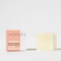 HOPERY Unt solid de corp + duș Lime Grapefruit 40g – 2 în 1, vegan și natural