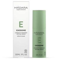 MÁDARA EXOSOME LONGEVITY Radiance Peptide Serum BIO & VEGAN – 30 ml | Luminozitate și Fermitate