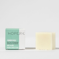 HOPERY Unt solid de corp + duș Bamboo Milk 40g – 2 în 1, vegan și natural