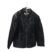 Jachetă Biker din Piele Ecologică H&M cu Detalii Matlasate – Mărimea 116 (6 ani) | Second Hand
