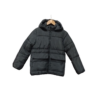 Geacă de Iarnă Puffer H&M cu Glugă Detașabilă și Buzunare Mari, Negru – Mărimea 134-140 (8-10 Ani) | Second Hand Premium