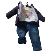Mega-Garderobă Bebe Fetiță 6 luni (2.7 kg) - 23 Piese: Geci, Treninguri, Încălțăminte (Mărimea 19, Kappa) și Compleuri Noi Disney cu Etichetă