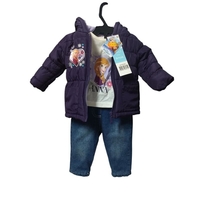 Mega-Garderobă Bebe Fetiță 6 luni (2.7 kg) - 23 Piese: Geci, Treninguri, Încălțăminte (Mărimea 19, Kappa) și Compleuri Noi Disney cu Etichetă