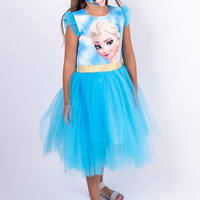 Rochie cu Personaje Albastra