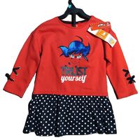 Rochiță Iarnă Fetițe Miraculous Ladybug culoare Rosu 5 ani (110cm)
