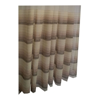Set 2 Perdele Avelino poliester cu Dungi Maro și Crem, 137 x 245 cm – Secondhand ca Nou