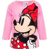 Tricou Minnie Mouse Roz mâneca lunga