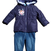 Set Frozen geaca, tricou si pantaloni bebe