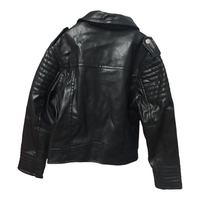 Jachetă Biker din Piele Ecologică H&M, Stil Rock cu Fermoare Asimetrice – Mărimea 6-7 ani (122 cm) | Second Hand