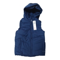Vestă matlasată puffer cu glugă băieți Zippy Pongee Bleumarin, mărime 5-6 ani - Nouă cu etichetă