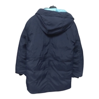Geacă Lungă de Iarnă H&M Tip Parka cu Glugă și Căptușeală Turcoaz – Mărimea 116 (6 ani) | Second Hand