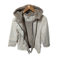 Geacă de Iarnă Premium ZARA Kids, Complet Îmblănită la Interior, Crem – Mărimea 152 (11-12 Ani) | Second Hand Premium