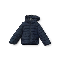 Jachetă Vătuită Hidrofugă H&M cu Glugă, Bleumarin Clasic – Mărimea 92 (1-2 Ani) | Second Hand Premium