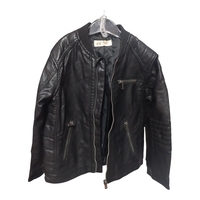 Jachetă Biker din Piele Ecologică H&M cu Detalii Matlasate – Mărimea 116 (6 ani) | Second Hand