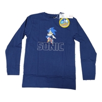 Bluză bumbac băieți Zippy „Sonic the Hedgehog” albastru închis, mărime 11-12 ani - Nouă cu etichetă