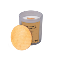 Lumanare in recipient de sticla, cu capac, 200gr, 40 de ore ardere, DONAU Home - Nature's Harmony