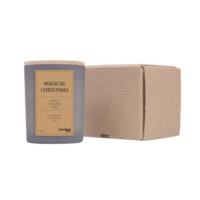 Lumanare in recipient de sticla, cu capac, 200gr, 40 de ore ardere, DONAU Home - Magical Christmas