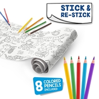 CARIOCA Coloring Roll, 30 x 198 cm/rola, hartie autoadeziva - ABC