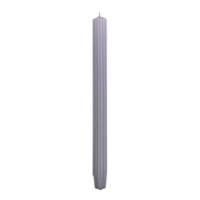 Lumanari cu dungi, pentru cina, 25 x 300mm, 4 buc/set, DONAU Home - gri