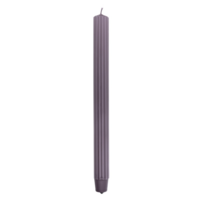 Lumanari cu dungi, pentru cina, 25 x 300mm, 4 buc/set, DONAU Home - blackberry