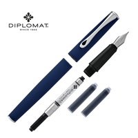 Stilou DIPLOMAT Esteem, cu penita M, din otel inoxidabil - lapis blue
