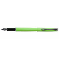 Stilou DIPLOMAT Traveller, cu penita M, din otel inoxidabil - lumi green