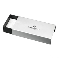 Stilou DIPLOMAT Excellence A2, cu penita M, din otel inoxidabil - Black Lacquer