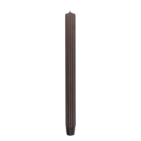 Lumanari cu dungi, pentru cina, 25 x 300mm, 4 buc/set, DONAU Home - maro