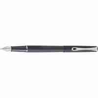 Stilou DIPLOMAT Traveller, cu penita M, din otel inoxidabil - lapis black