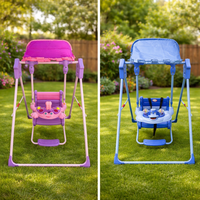 Leagăn Electric pentru Copii cu Muzică, Lumini și Siguranță – Relaxare și Distracție Bebe 6 luni-3 Ani