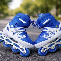 Role Reglabile Copii 2 în 1, Configurație 4 Roți sau 2+2, Pentru Începători