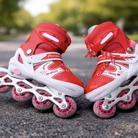 Role Reglabile Copii 2 în 1, Configurație 4 Roți sau 2+2, Pentru Începători