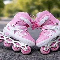 Role Reglabile Copii 2 în 1, Configurație 4 Roți sau 2+2, Pentru Începători