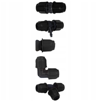 Set irigare gradina cu aspersoare si furtun PVC 20 metri, 10 aspersoare, negru