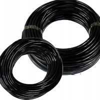 Set irigare gradina cu aspersoare si furtun PVC 20 metri, 10 aspersoare, negru