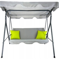 Leagan balansoar gradina  Vicenza, 3 locuri, 220kg, gri