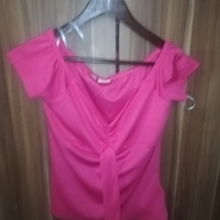 Tricou sau top elegant coral