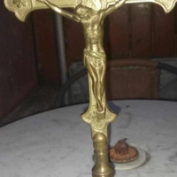 Crucifix de birou sau altar din bronz