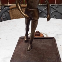 Statueta fin bronz masiv antichizat