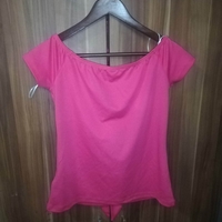 Tricou sau top elegant coral