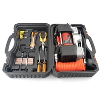 Compresor auto Carguard Heavy-Duty dublu cilindru – 50 L/min – 150 PSI – LED + kit reparatie anvelope