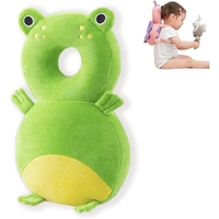 Perna tip Rucsac pentru Protectia Capului, Vafy, Tetiera tip Broscuta, pentru Bebelusi, 33x6x19 cm, 180 g, Verde