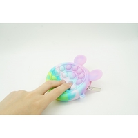 Jucarie antistres din silicon Flippy, Pop it Now and Flip It ,Mini Geanta, Mickey Mouse, 6 cm, Macarons