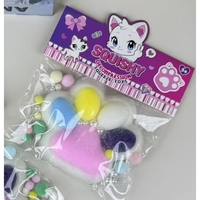 Jucarie Antistres Squishy, Flippy, cu Revenire Lenta, Squeeze Toys, Model Cat Paw, 12.5x10.5 cm, 220g, +3 Ani, din TPR, Model 9, Multicolor