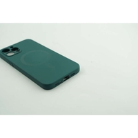 Husa protectie Vafy compatibila cu Apple iPhone 12 Mag Safe Silicone Verde