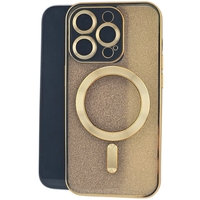 Husa de Protectie 2 in 1, Vafy, pentru Apple iPhone 15 Pro, Compatibila MagSafe, Magnetica, cu Protectie Lentila, din TPU, Auriu