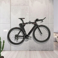 Suport bicicleta pliabil pentru perete, cu unghi reglabil, metal, 36x26x15 cm