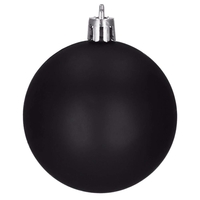 Set globuri de Craciun, 25 bucati, 3 modele, 2,5cm si 4cm, negru