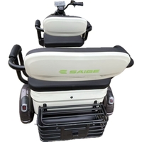 Triciclu Electric V6, Saige, Fara Permis, cu Doua Locuri, Motor 1800W, Baterie 72V24Ah, Autonomie 60km, 220x88x105 cm, Viteza Maxima 25km/h, Alb Coffee